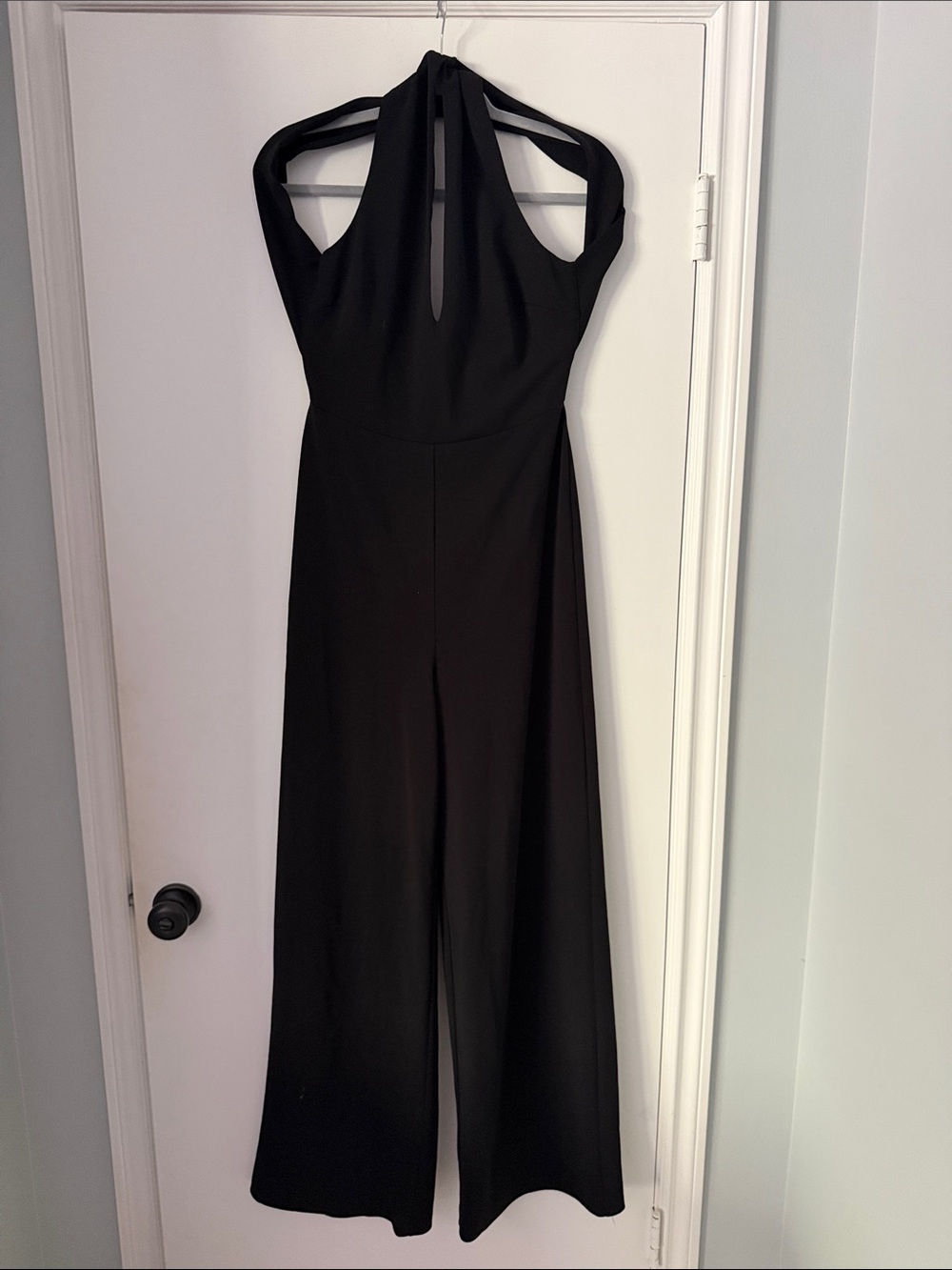 Lulu's Black Halter Wide-Leg Jumpsuit